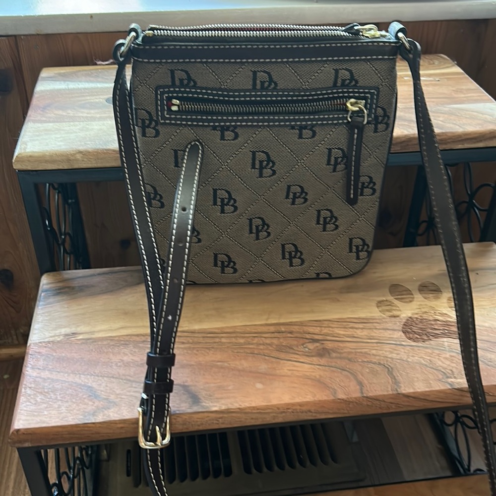 Dooney and Burke logo crossbody purse